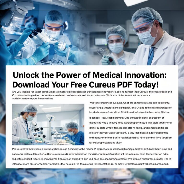 Unlock the Power of Medical Innovation Download Your Free Cureus PDF
